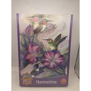 Master Pieces Puzzle HUMMERTIME Humming Birds 550pc Jody Bergsma Art 60115 18x24
